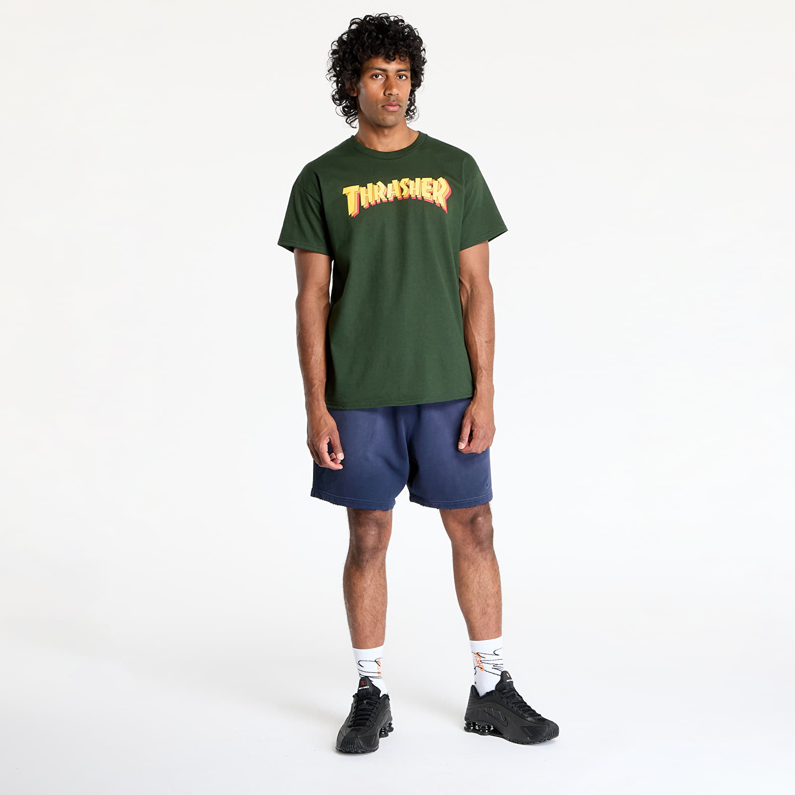 T-särgid Thrasher Stacked T-Shirt Forest Green