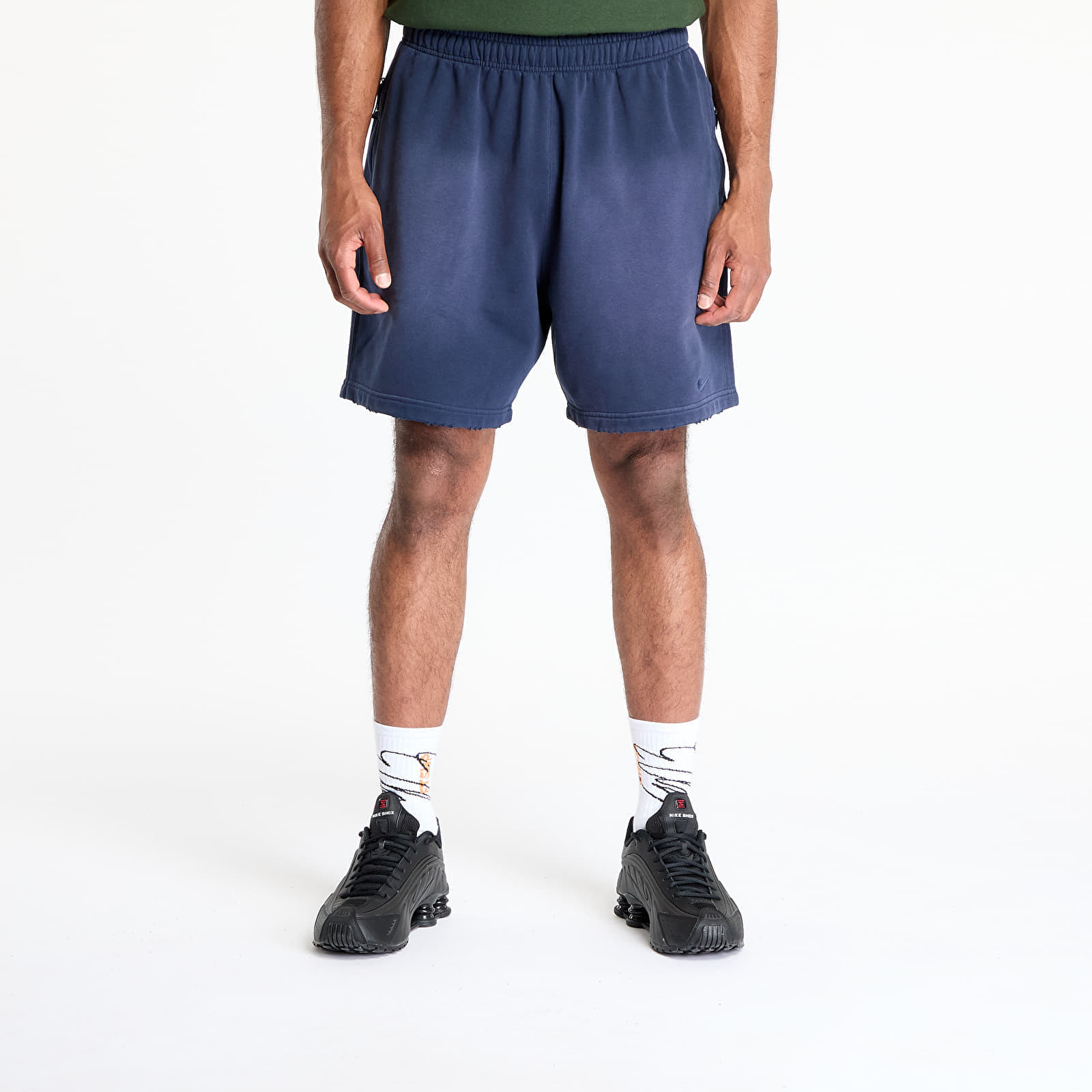 Shorts Nike Solo Swoosh Men's French Terry Shorts Obsidian/ Obsidian XXL