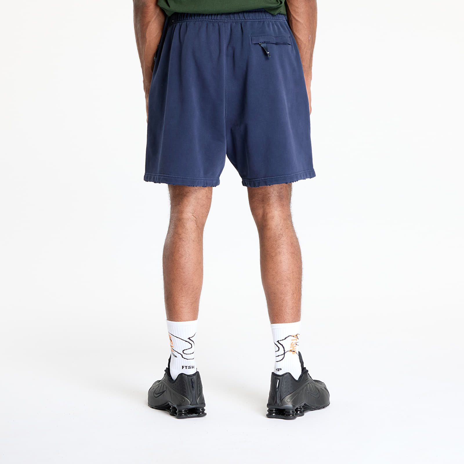 Rövidnadrágok Nike Solo Swoosh Men's French Terry Shorts Obsidian/ Obsidian