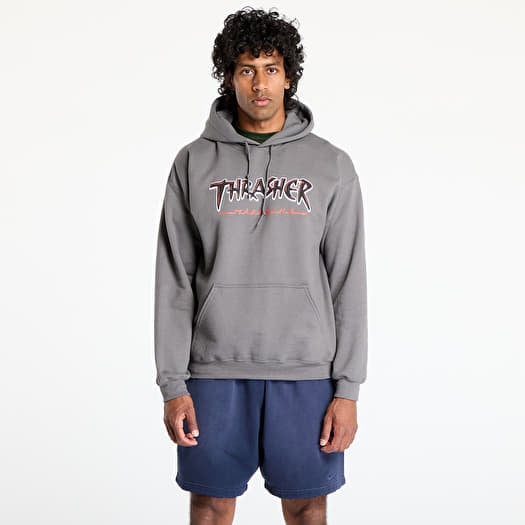 Thrasher Slash Hoodie Charcoal