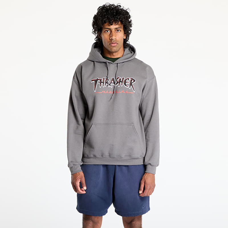 Felpa Thrasher Slash Hoodie Charcoal