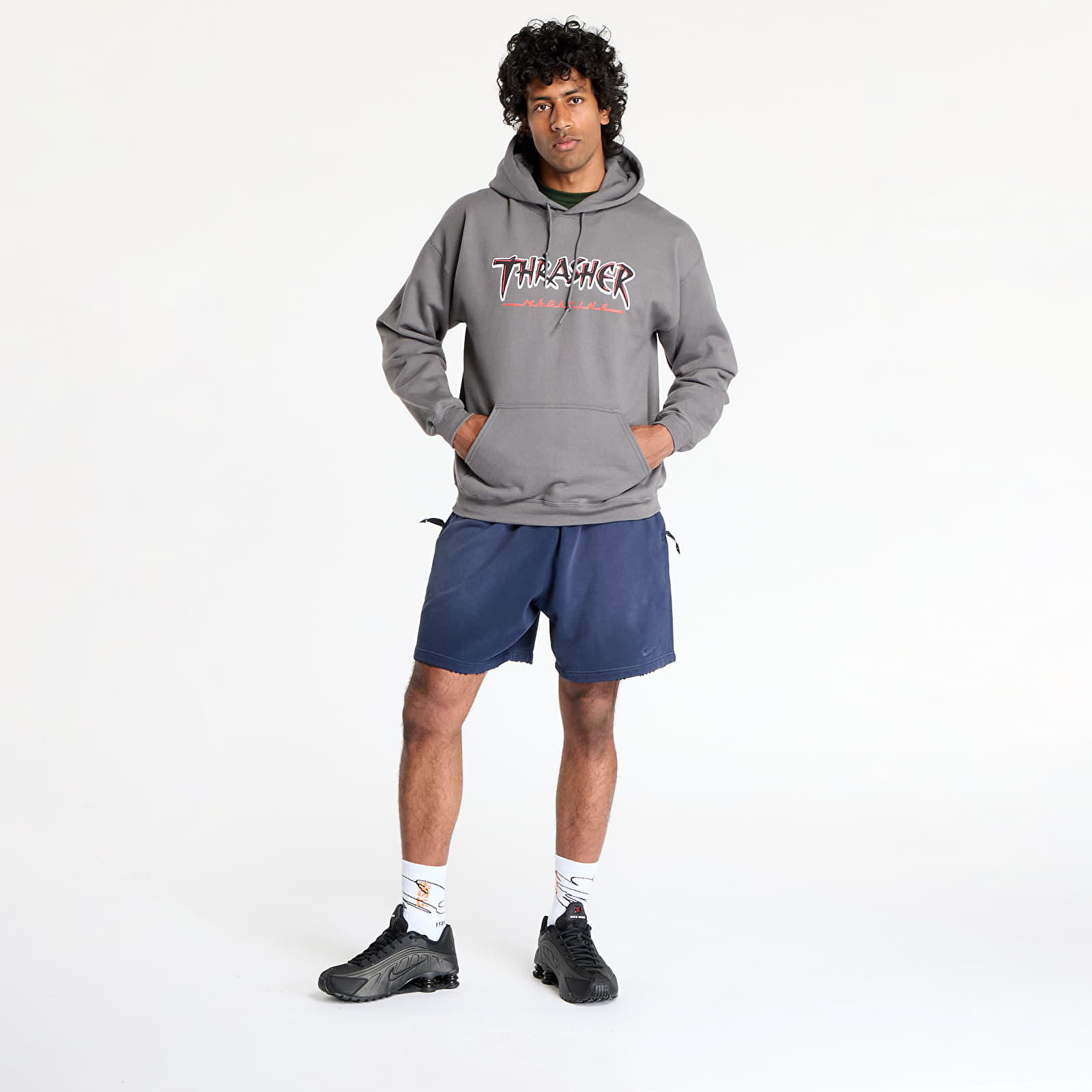 Kapuutsikud ja kampsunid Thrasher Slash Hoodie Charcoal