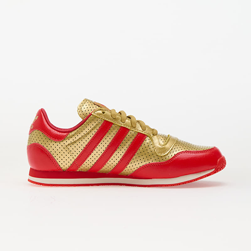 【新品】 オリバーガル Gal Gold shoe and red sole Men's shoes adidas Galaxy OG Gold Met./ Red/ Off White (JR5695