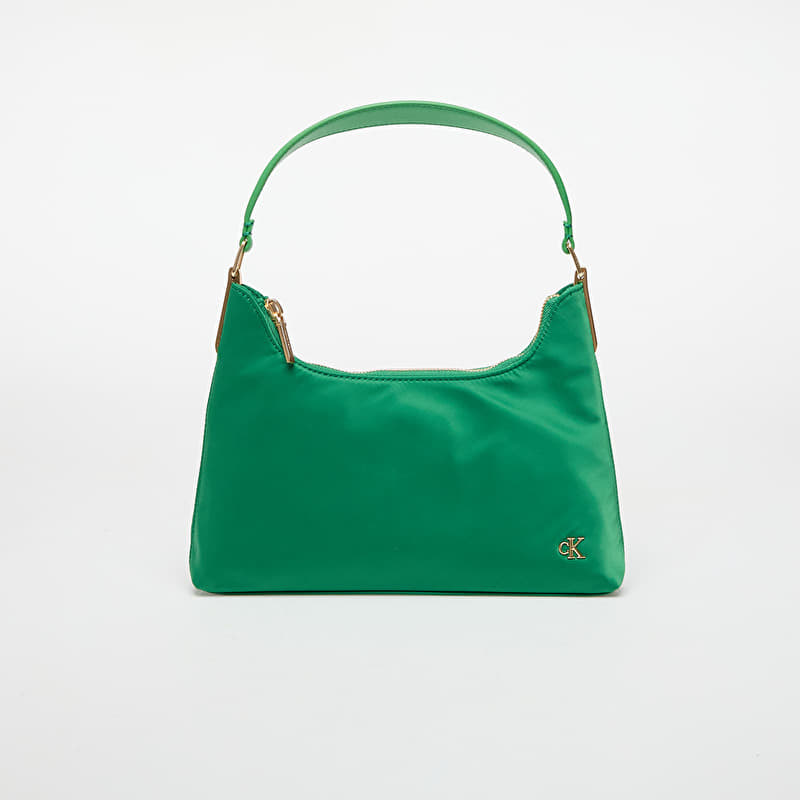 Handbag Calvin Klein Jeans Satin Nylon Small Shoulder Bag Green