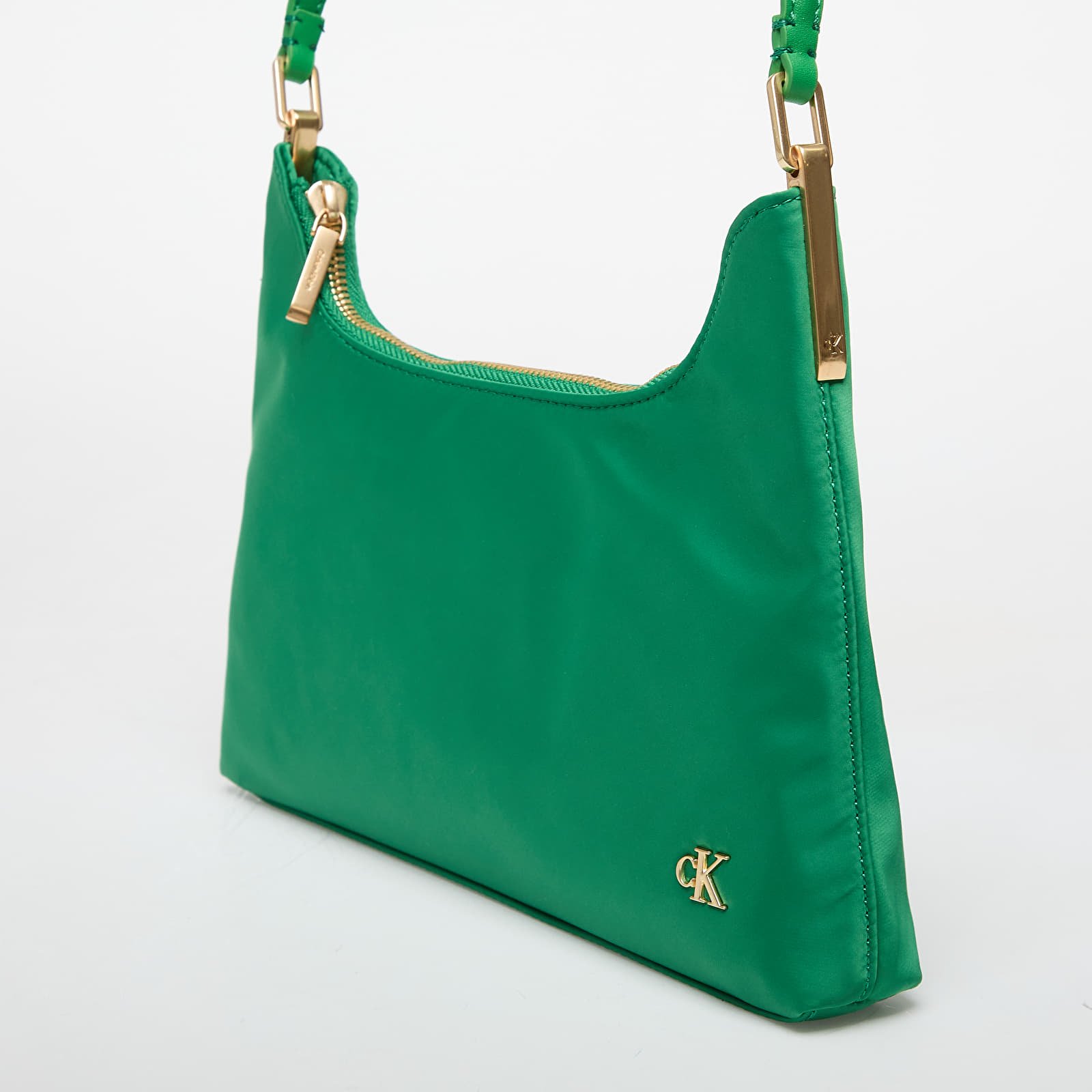 Bandoleras Calvin Klein Jeans Satin Nylon Small Shoulder Bag Green