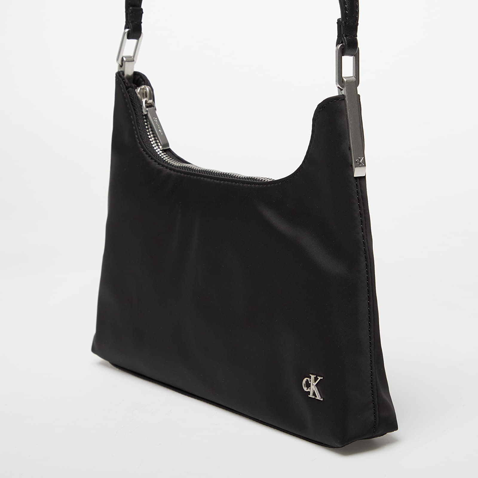 Bandoleras Calvin Klein Jeans Satin Nylon Small Shoulder Bag Black