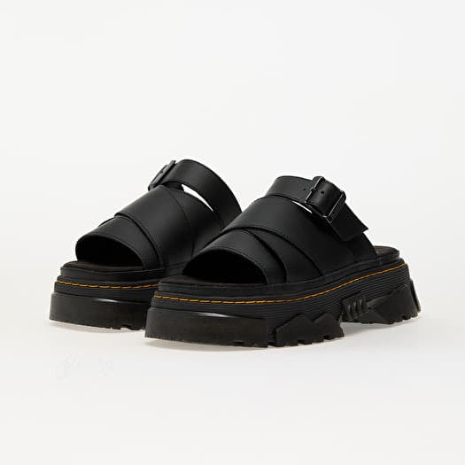 Dr. Martens ブラック サンダル　MATTISON Dr Martens Mattison slides in black athena | ASOS