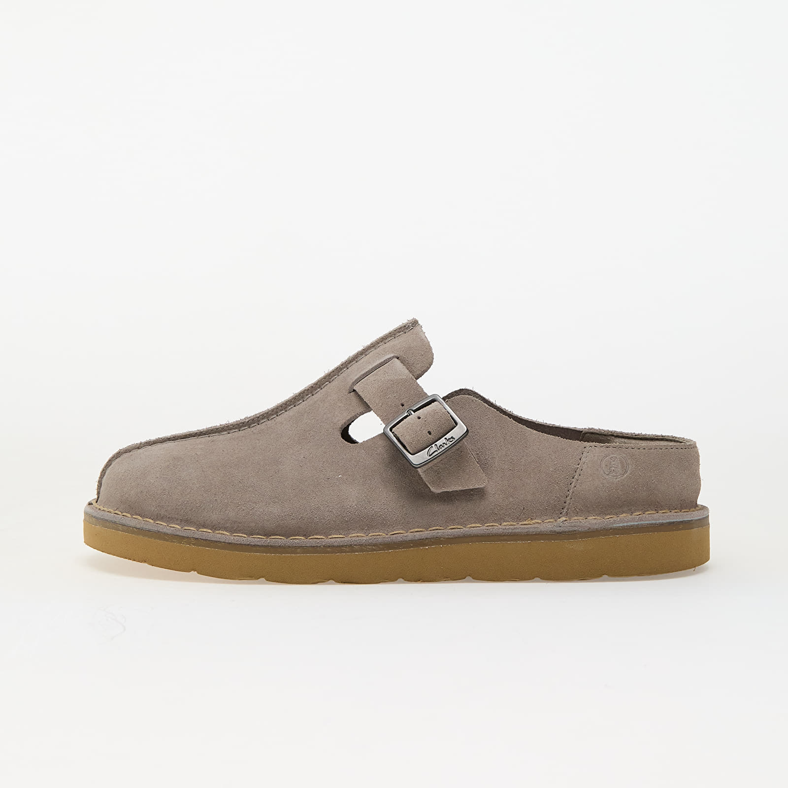 Pánske tenisky a topánky Clarks Originals Solsbury Mule Grey Suede