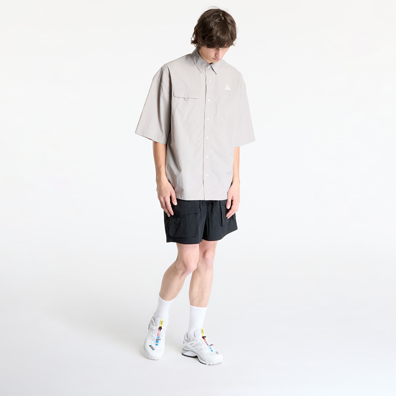 Hemden Nike ACG "Orb Weaver" UV Repel Short-Sleeve Shirt College Grey/ Football Grey/ Summit White