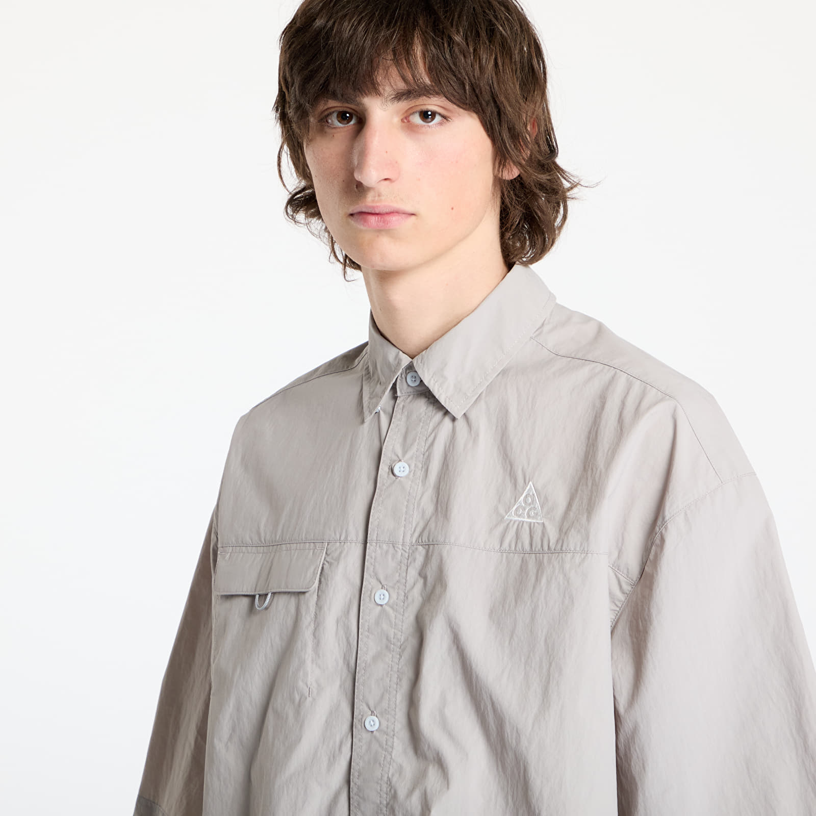 Hemden Nike ACG "Orb Weaver" UV Repel Short-Sleeve Shirt College Grey/ Football Grey/ Summit White
