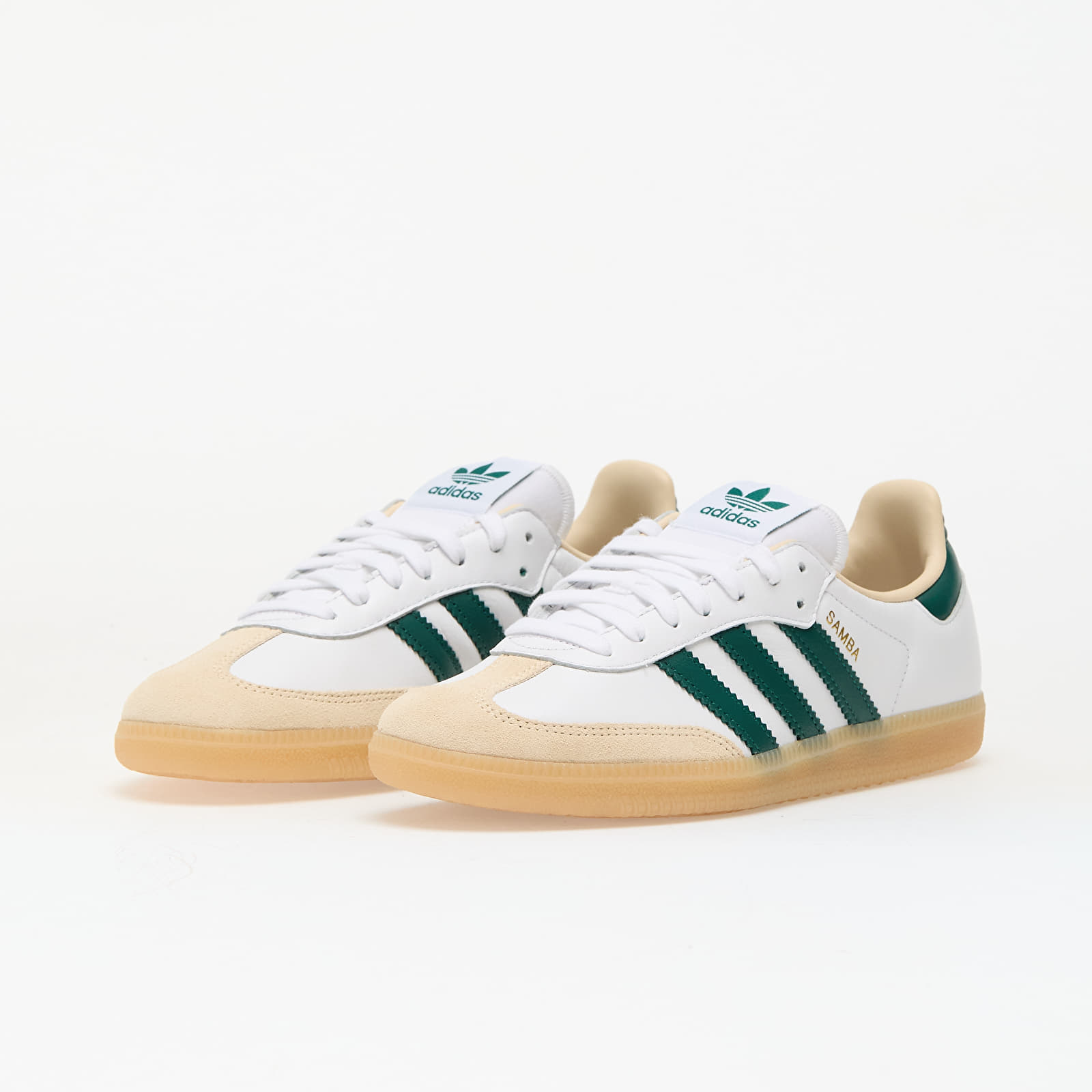 Vīriešu apavi adidas Samba OG Ftwr White/ Collegiate Green