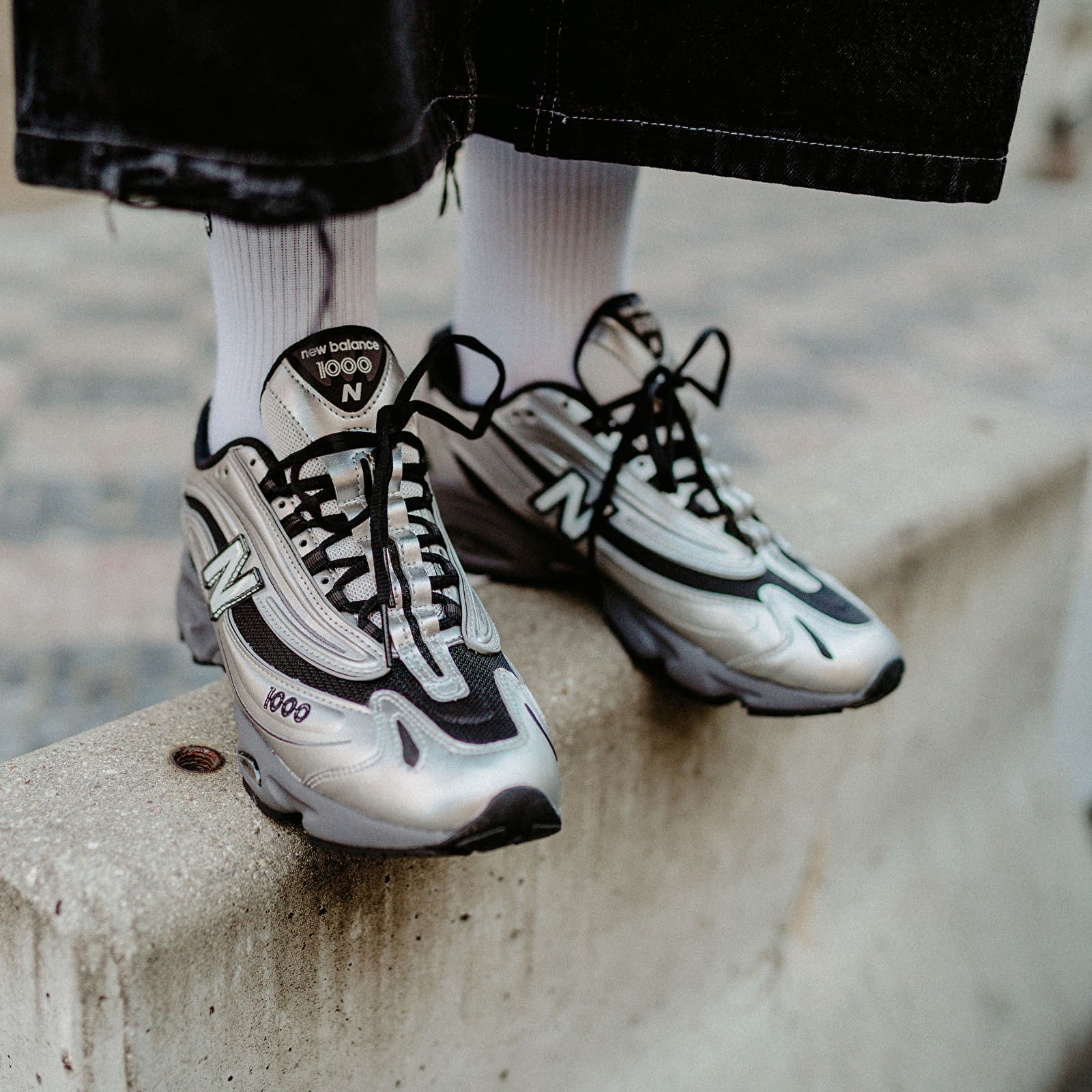 Herresko New Balance 1000 Black/ Silver/ Metallic