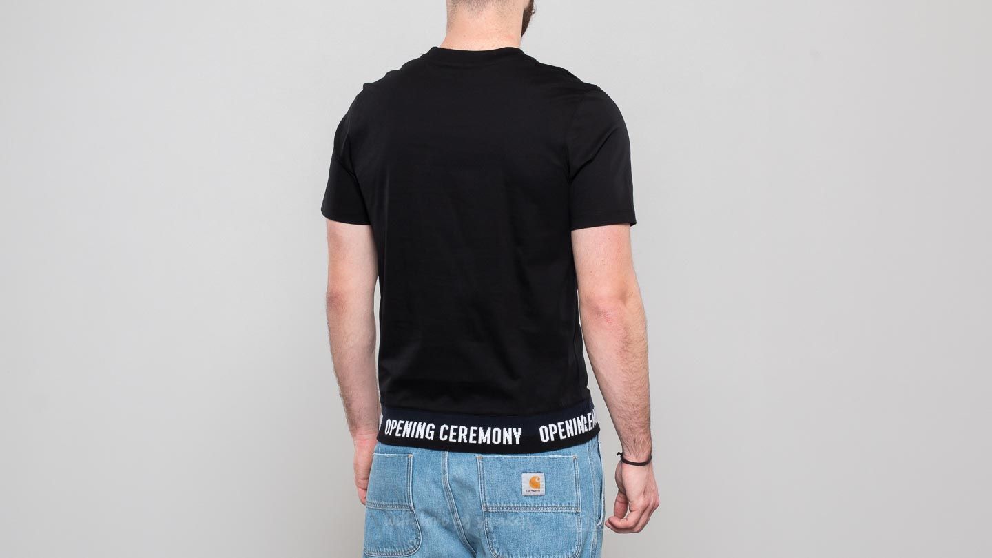 T-shirts Opening Ceremony Elastic Logo Tee Black
