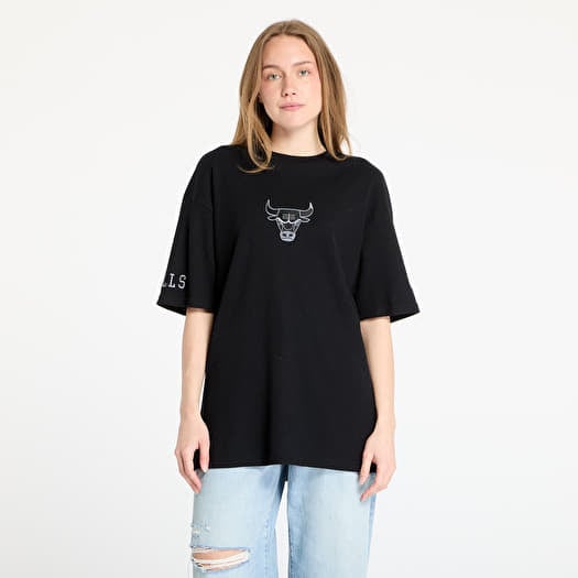 Tricou New Era Chicago Bulls Waffle Oversized Tee UNISEX Black