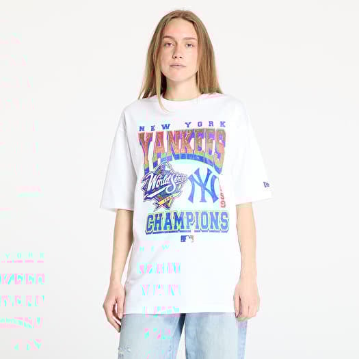 T-skjorte New Era New York Yankees World Series Oversized Tee UNISEX White