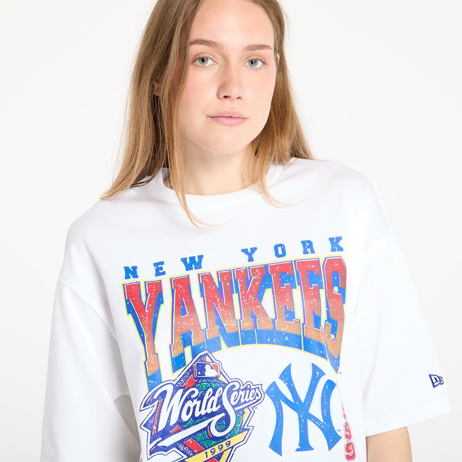 Férfi pólok New Era New York Yankees World Series Oversized Tee UNISEX White