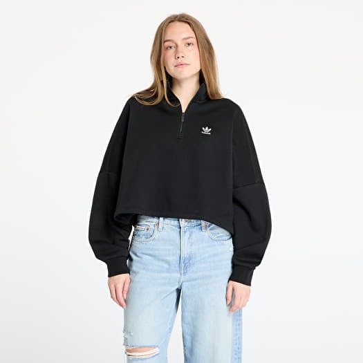 adidas Essentials 1/2 Zip Fleece Sweatshirt Black