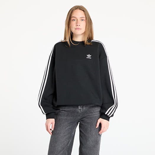 adidas Adicolor Oversized Crew Sweatshirt Black