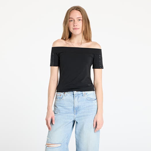T-skjorte adidas Adicolor Bandeau Short Sleeve T-Shirt Black