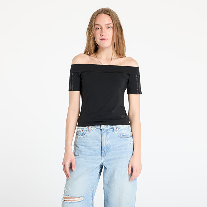 adidas Adicolor Bandeau Short Sleeve T-Shirt Black
