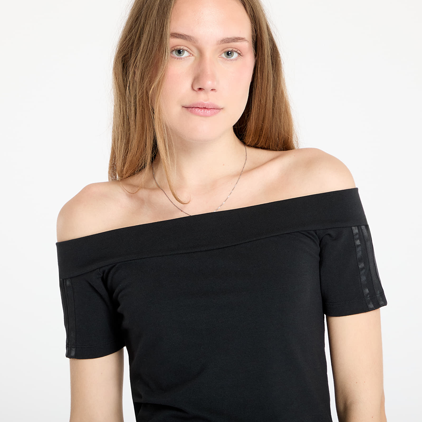 Pólók adidas Adicolor Bandeau Short Sleeve T-Shirt Black