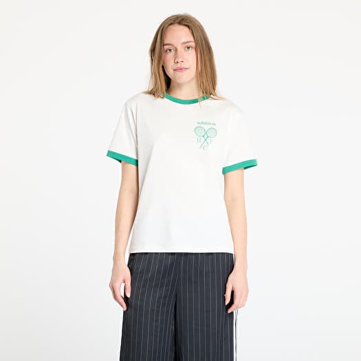 T-skjorte adidas Retro Tennis Regular T-Shirt Cloud White