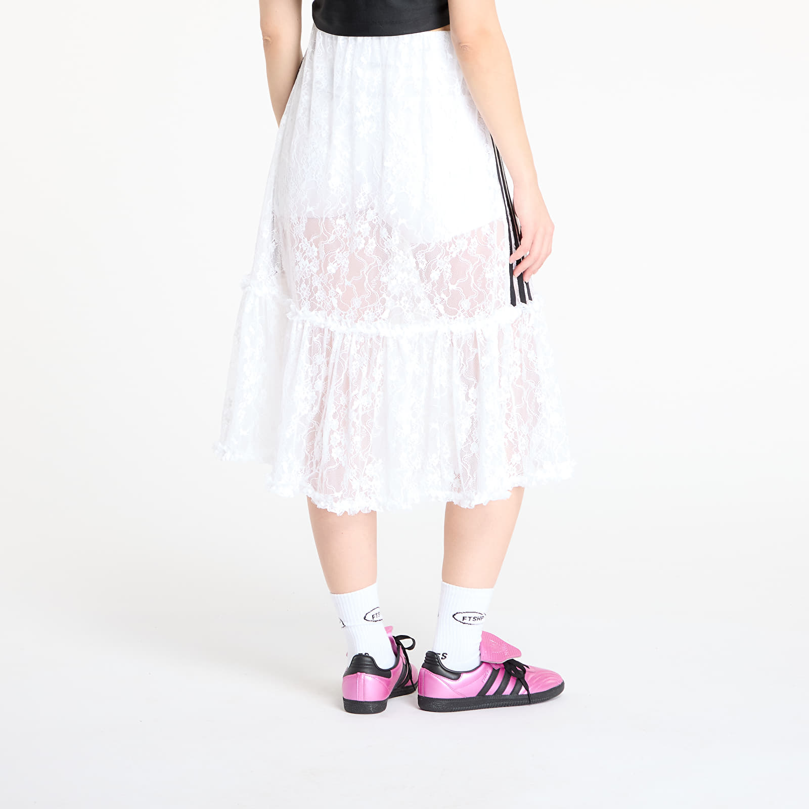Szoknyák adidas Originals Lace Skirt White