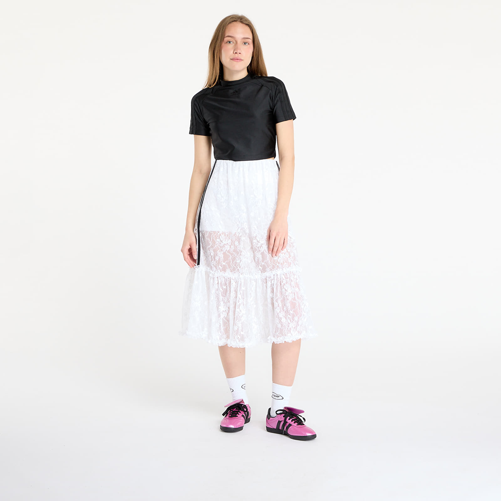 Szoknyák adidas Originals Lace Skirt White
