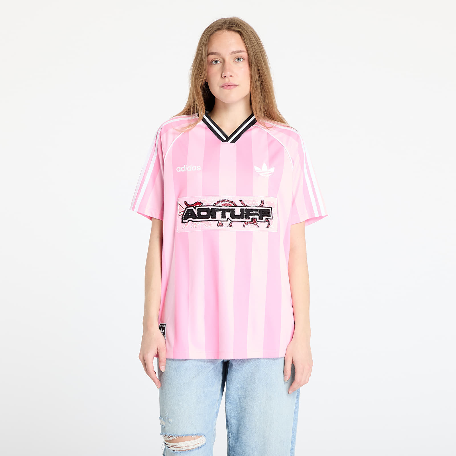 Jersey adidas Originals Beads Jersey True Pink/ Semi Pink Glow L