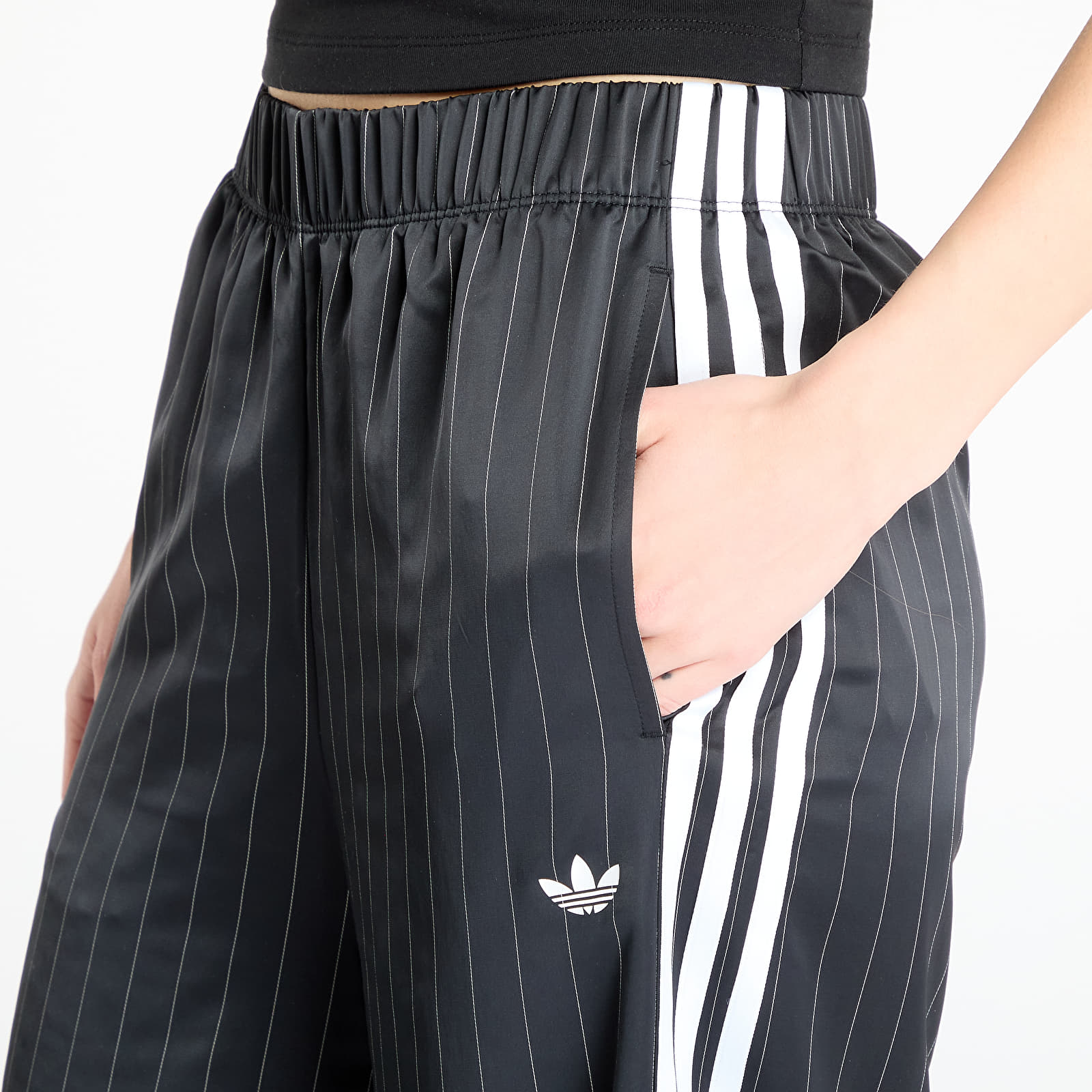 Nadrágok adidas Originals Wide Leg Joggers Black