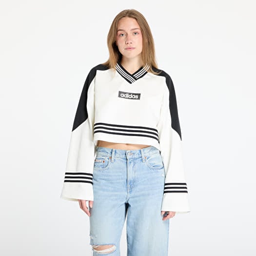 adidas Blocking Crewneck Sweatshirt Off White/ Black