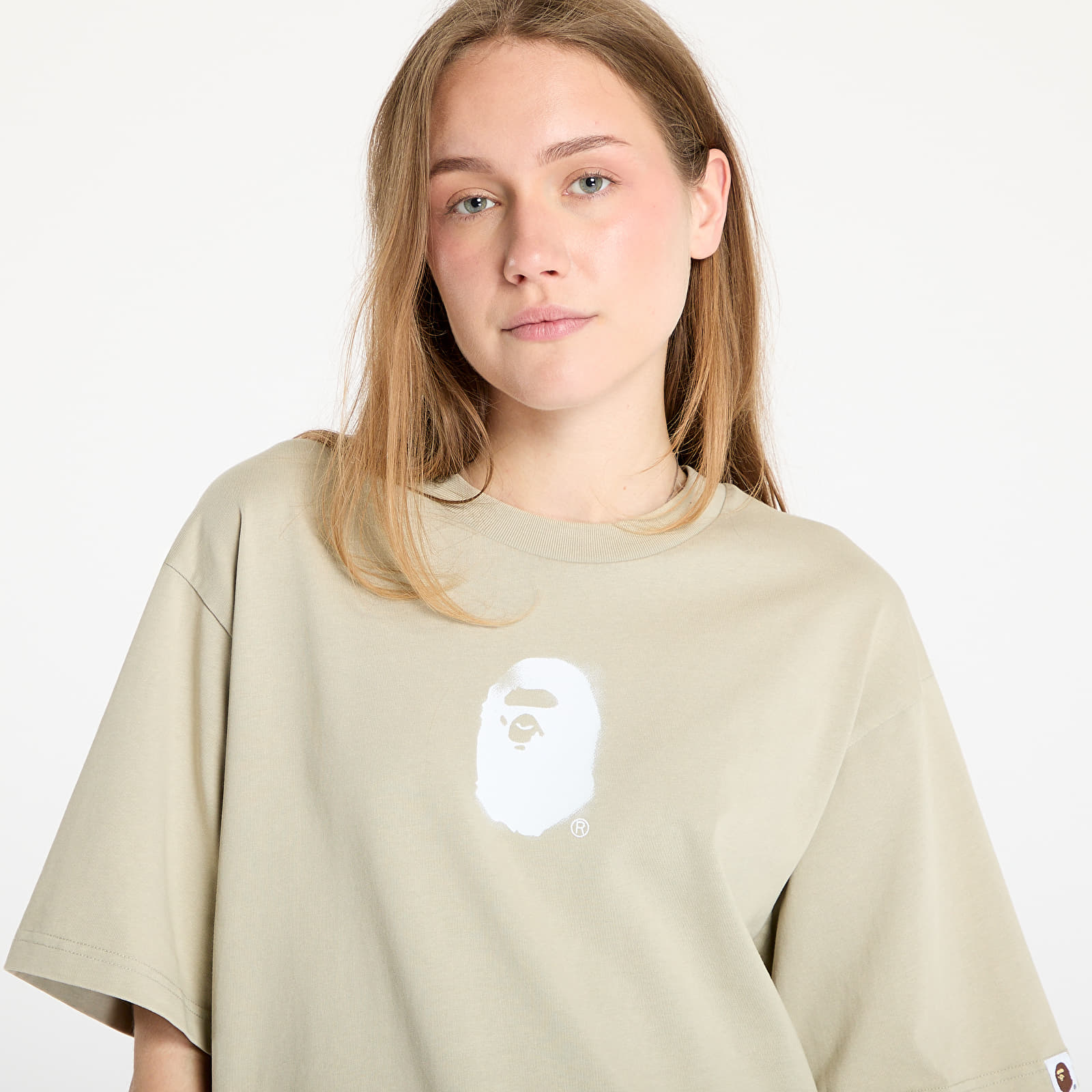 Koszulki A BATHING APE Pigment Print Ape Head Relaxed Fit Tee UNISEX Olive