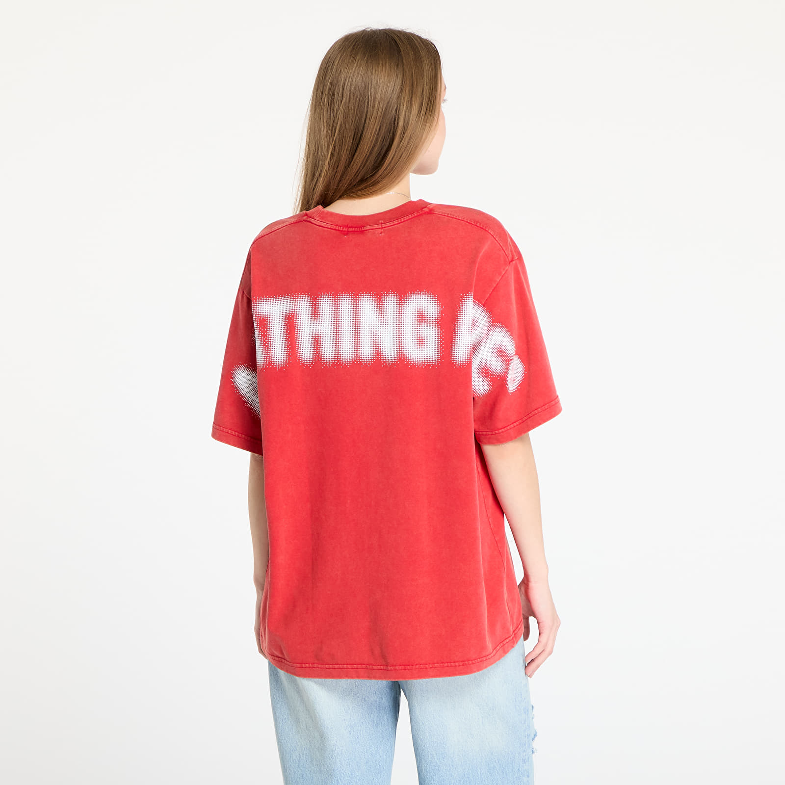 T-särgid A BATHING APE Pigment Print Ape Head Relaxed Fit Tee UNISEX Red