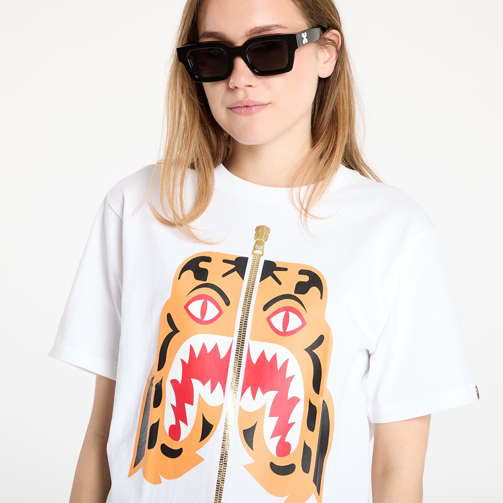 T-krekli A BATHING APE Colors Tiger Tee UNISEX White