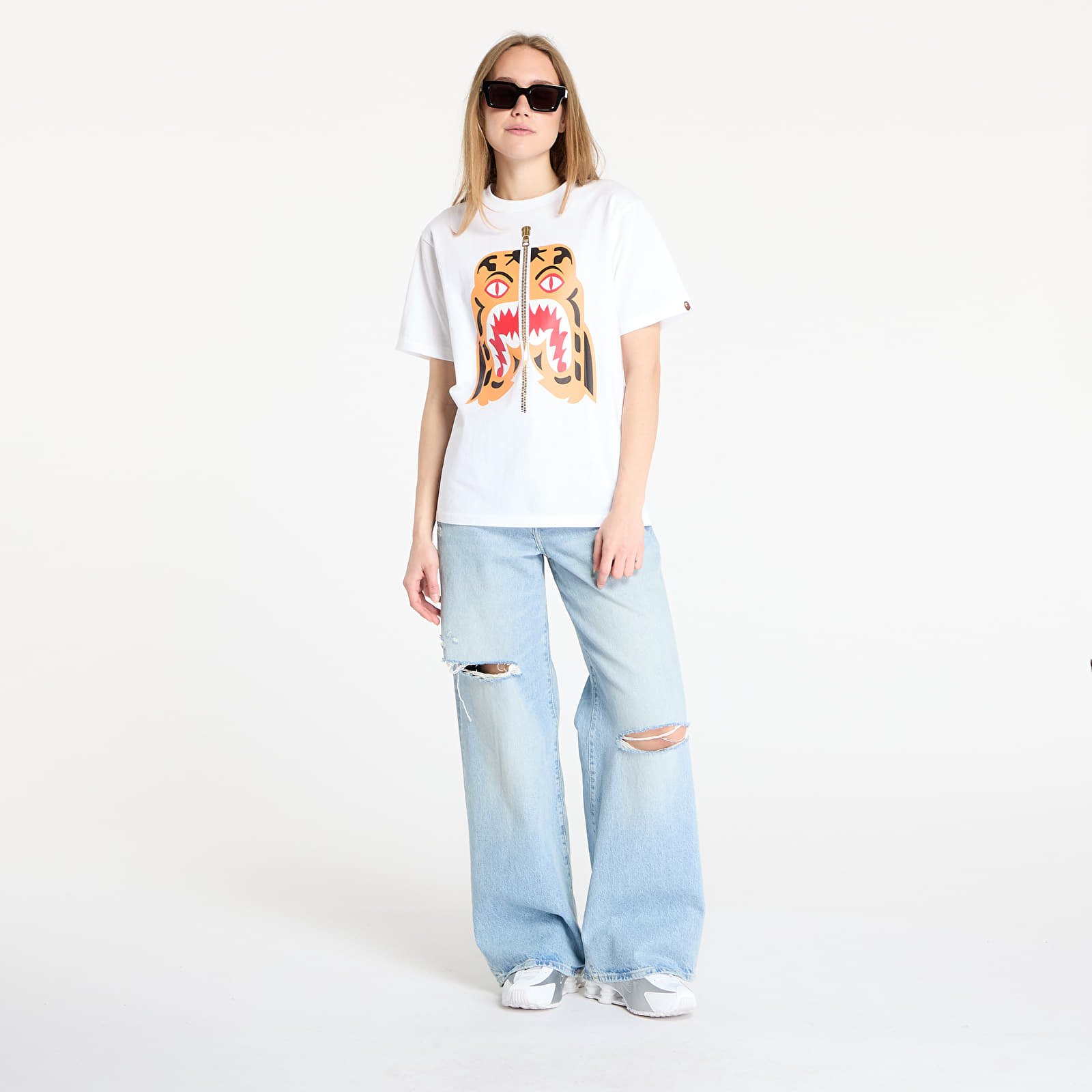T-krekli A BATHING APE Colors Tiger Tee UNISEX White