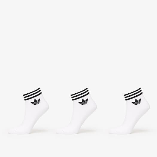 adidas 3-Stripes Ankle Socks 3-Pack White