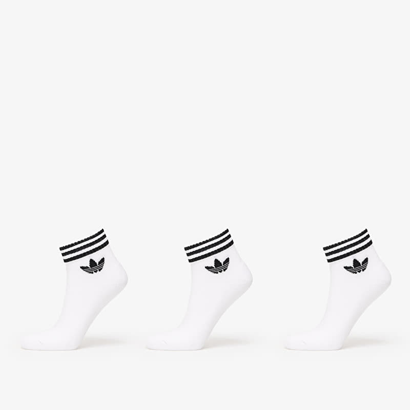 Sokker adidas 3-Stripes Ankle Socks 3-Pack White