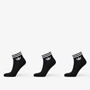 adidas 3-Stripes Ankle Socks 3-Pack Black