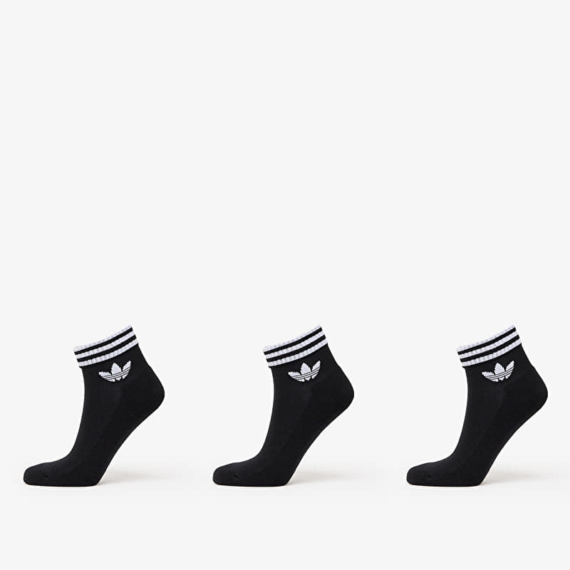 Socken adidas 3-Stripes Ankle Socks 3-Pack Black