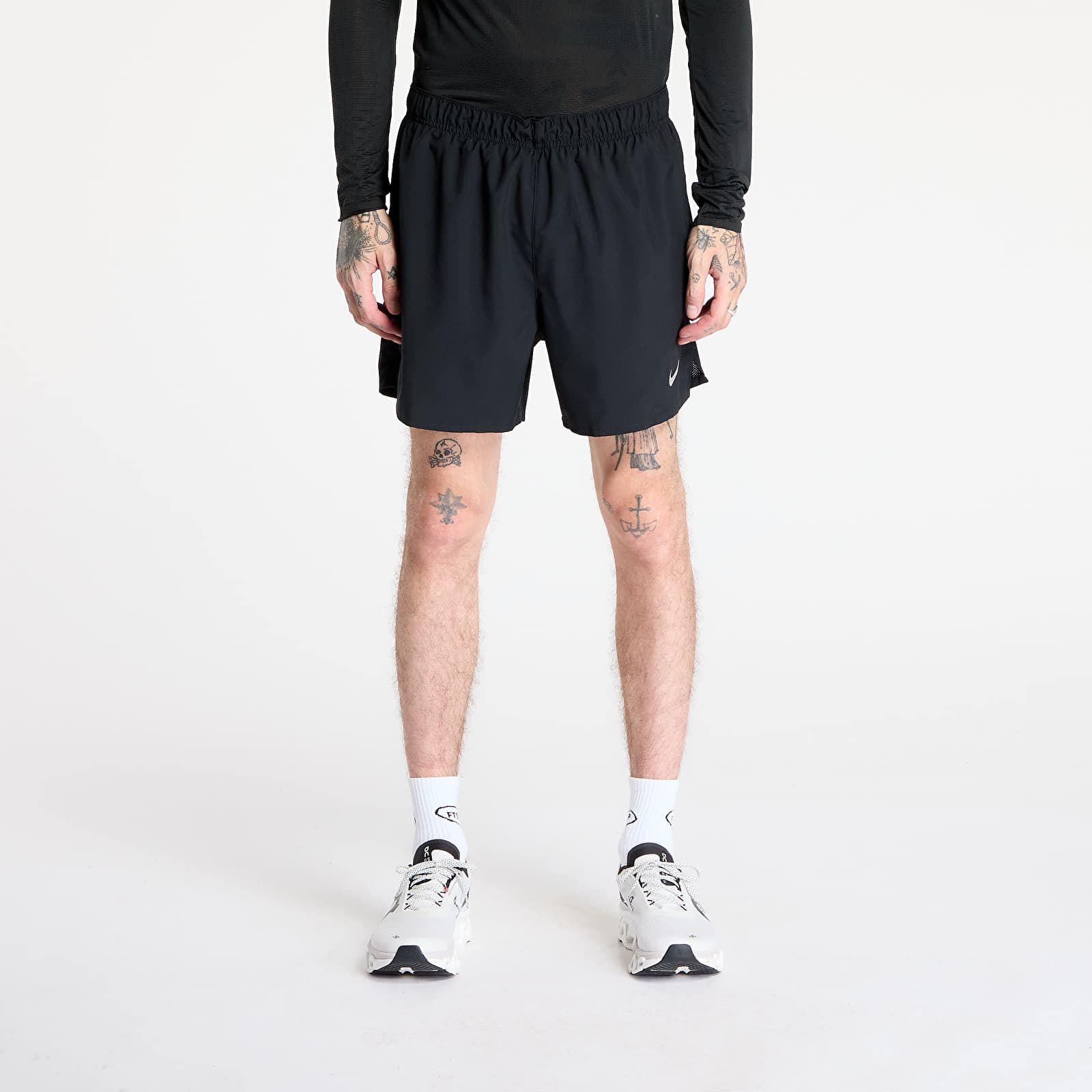 Kraťasy Nike Challenger Men's Dri-FIT 5" Brief-Lined Running Shorts Black/ Black/ Black/ Reflective Silv
