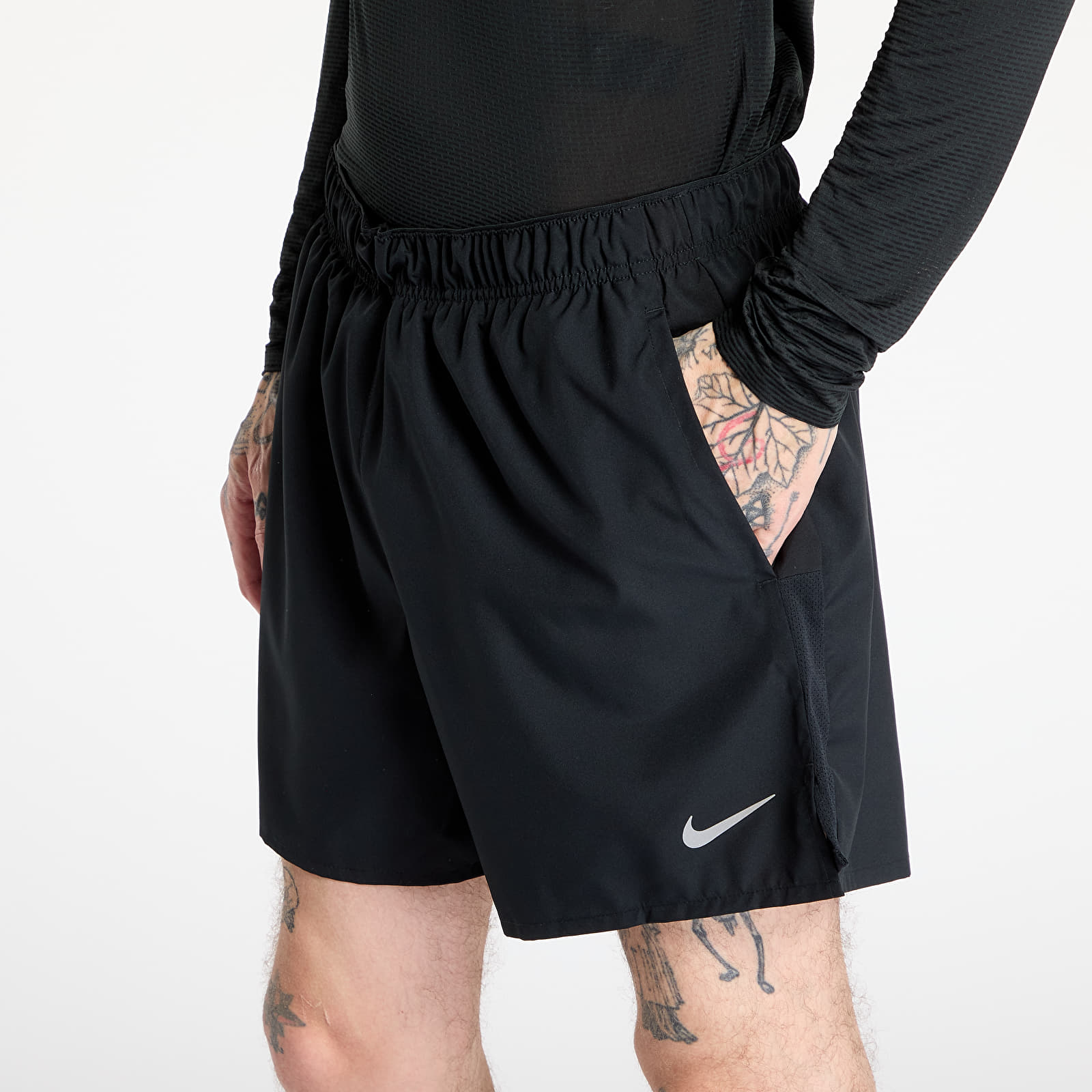Kraťasy Nike Challenger Men's Dri-FIT 5" Brief-Lined Running Shorts Black/ Black/ Black/ Reflective Silv