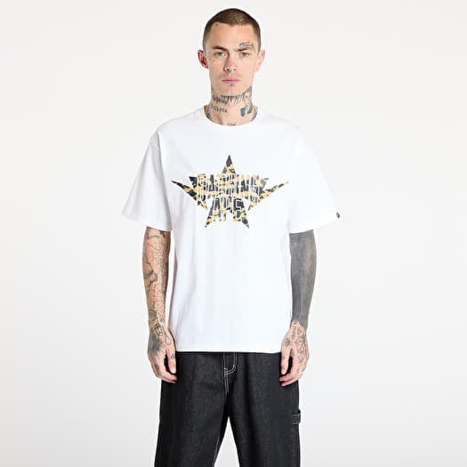 T-skjorte A BATHING APE 1St Camo Twin Star Nyc Tee UNISEX White
