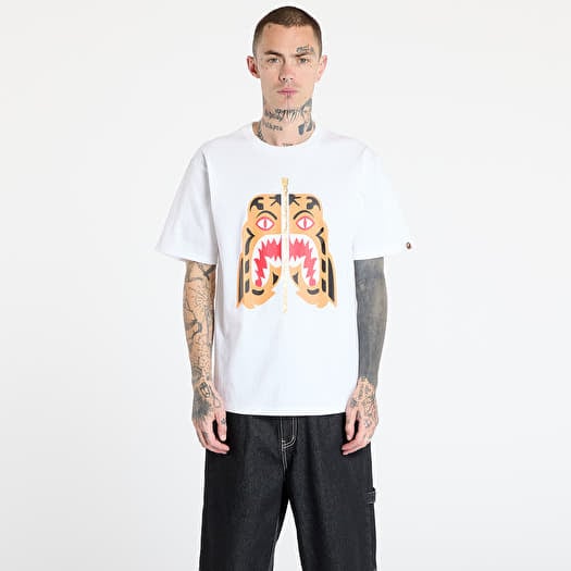 T-skjorte A BATHING APE Colors Tiger Tee UNISEX White