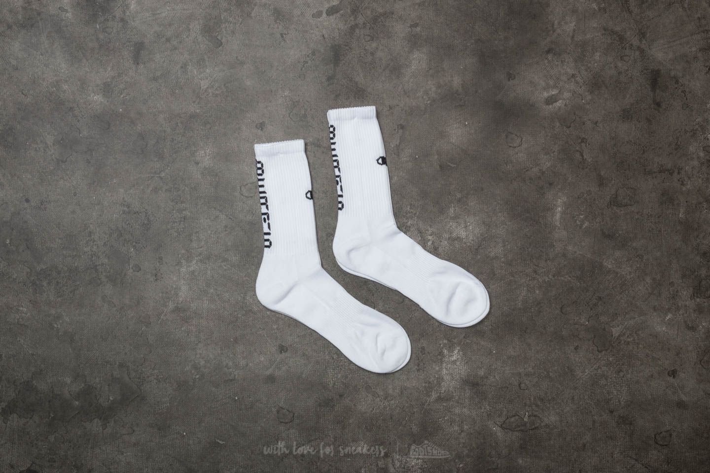 Ponožky Champion x BEAMS 3 Pack Crew Socks White