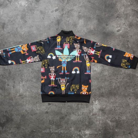 Hoodies and sweatshirts adidas x Mini Rodini Superstar Track Suit Multicolor Bahia Mint Footshop