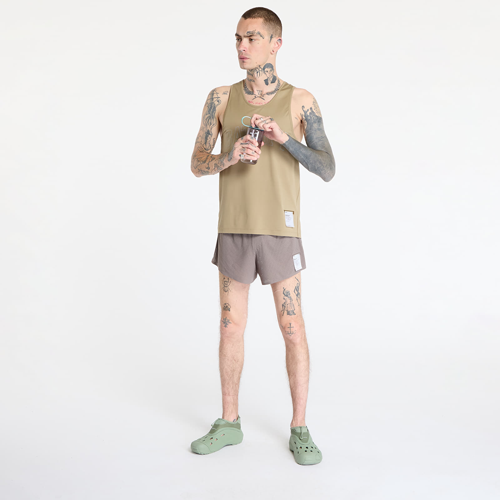 Tielka Satisfy AuraLite Tech Singlet UNISEX Army Green