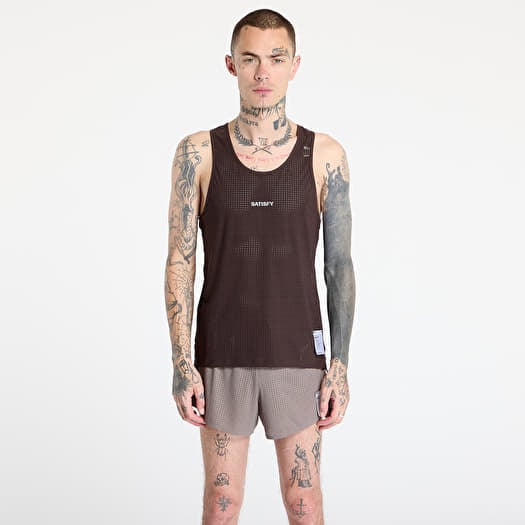Tank top Satisfy Space-O Singlet UNISEX Deep Mahogany