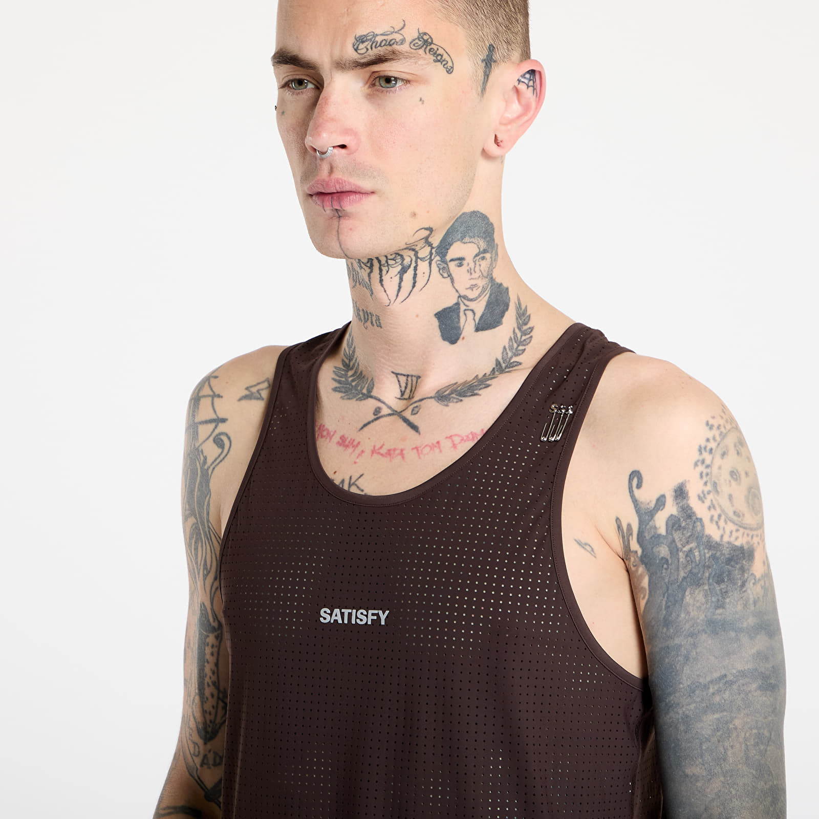 Tielka Satisfy Space-O Singlet UNISEX Deep Mahogany