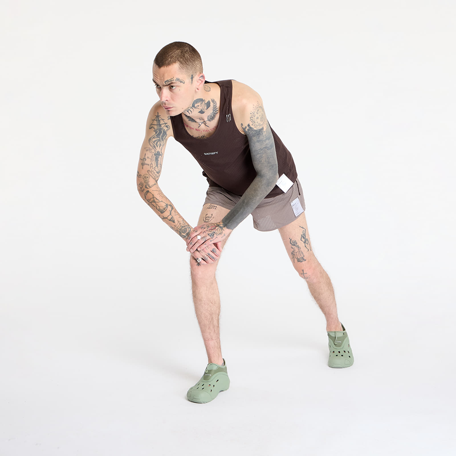 Tielka Satisfy Space-O Singlet UNISEX Deep Mahogany