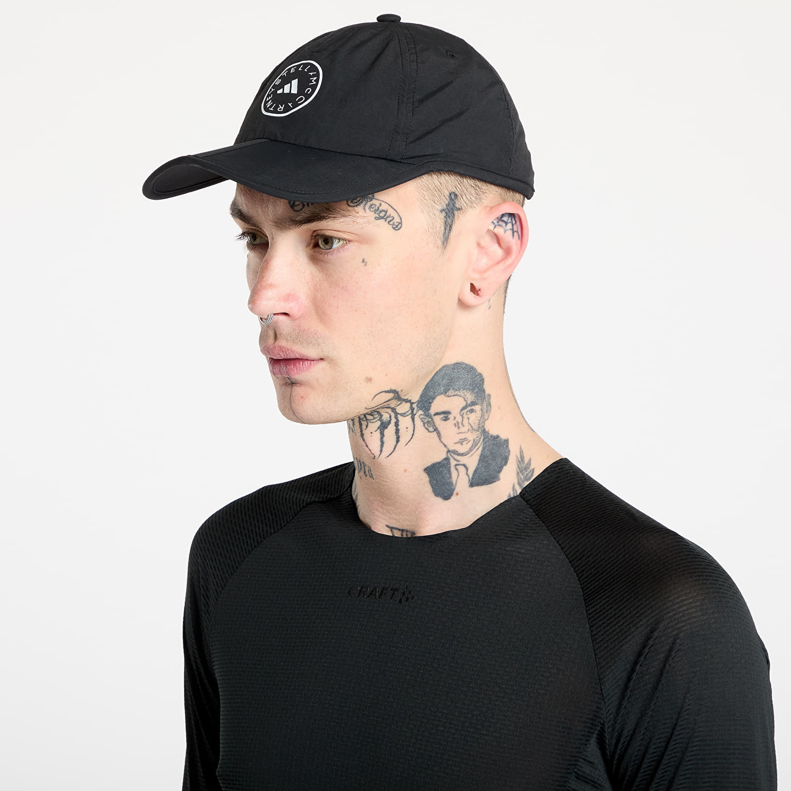 Capac adidas x Stella McCartney Run Cap Black/ White/ Silver Met. S